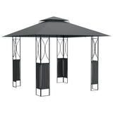 vidaXL Gazebo with Roof 300x300x270 cm Steel Anthracite