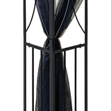 vidaXL Prieel met zijwanden 300x300x270 cm staal antracietkleurig