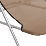 vidaXL Strandstoelen 2 st textileen en gepoedercoat staal blauw
