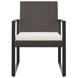 vidaXL Garden Chairs 2 pcs polypropylene rattan black