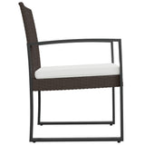 vidaXL Garden Chairs 2 pcs polypropylene rattan black