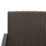 vidaXL Garden Chairs 2 pcs polypropylene rattan black