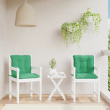 vidaXL Garden Chair Cushions 2 pcs Low Back 100x50x7 cm Fabric Green