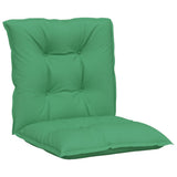 vidaXL Garden Chair Cushions 2 pcs Low Back 100x50x7 cm Fabric Green