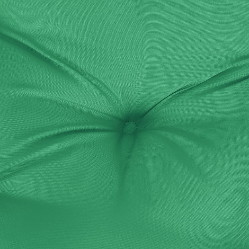 vidaXL Garden Chair Cushions 2 pcs Low Back 100x50x7 cm Fabric Green