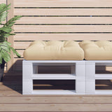vidaXL Palletkussen 50x50x12 cm stof antracietkleurig