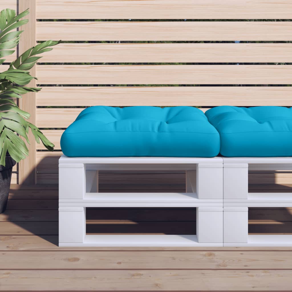 vidaXL Palletkussen 50x50x12 cm stof antracietkleurig