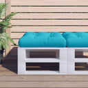 vidaXL Palletkussen 50x50x12 cm stof antracietkleurig