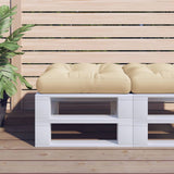 vidaXL Palletkussen 50x50x12 cm stof antracietkleurig