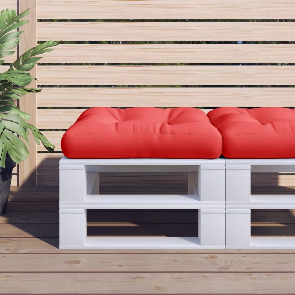 vidaXL Palletkussen 50x50x12 cm stof antracietkleurig