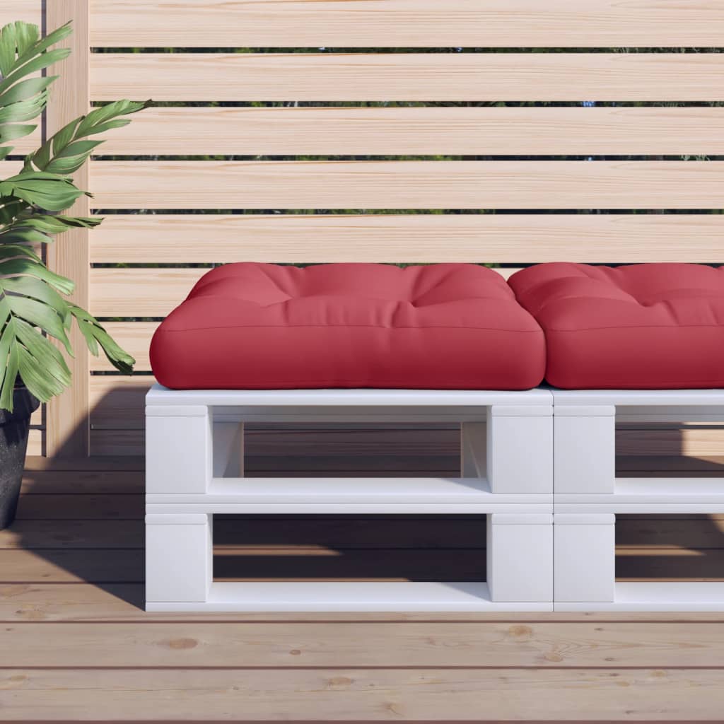 vidaXL Palletkussen 50x50x12 cm stof antracietkleurig