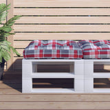 vidaXL Palletkussen 50x50x12 cm stof antracietkleurig