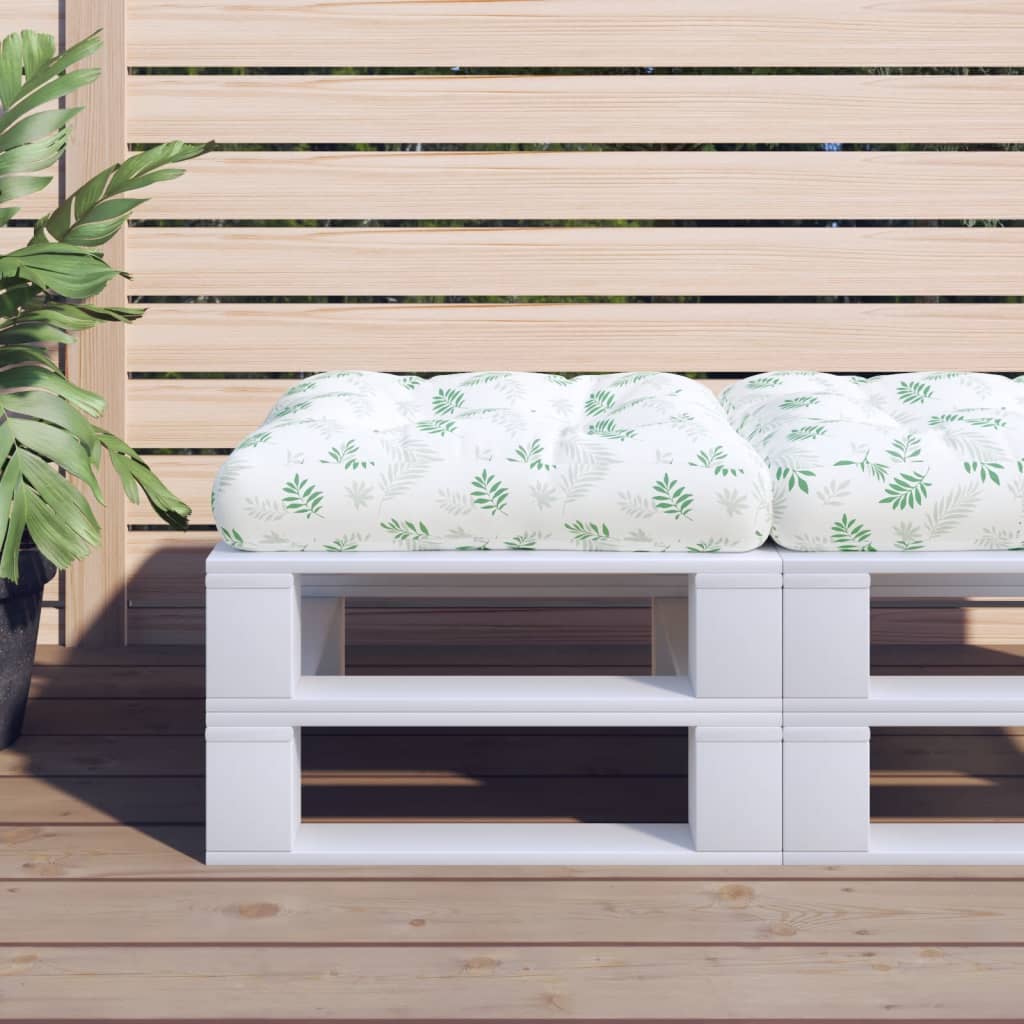 vidaXL Palletkussen 50x50x12 cm stof antracietkleurig