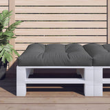 vidaXL Palletkussen 50x50x12 cm stof antracietkleurig
