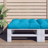 vidaXL Palletkussen 50x50x12 cm stof antracietkleurig