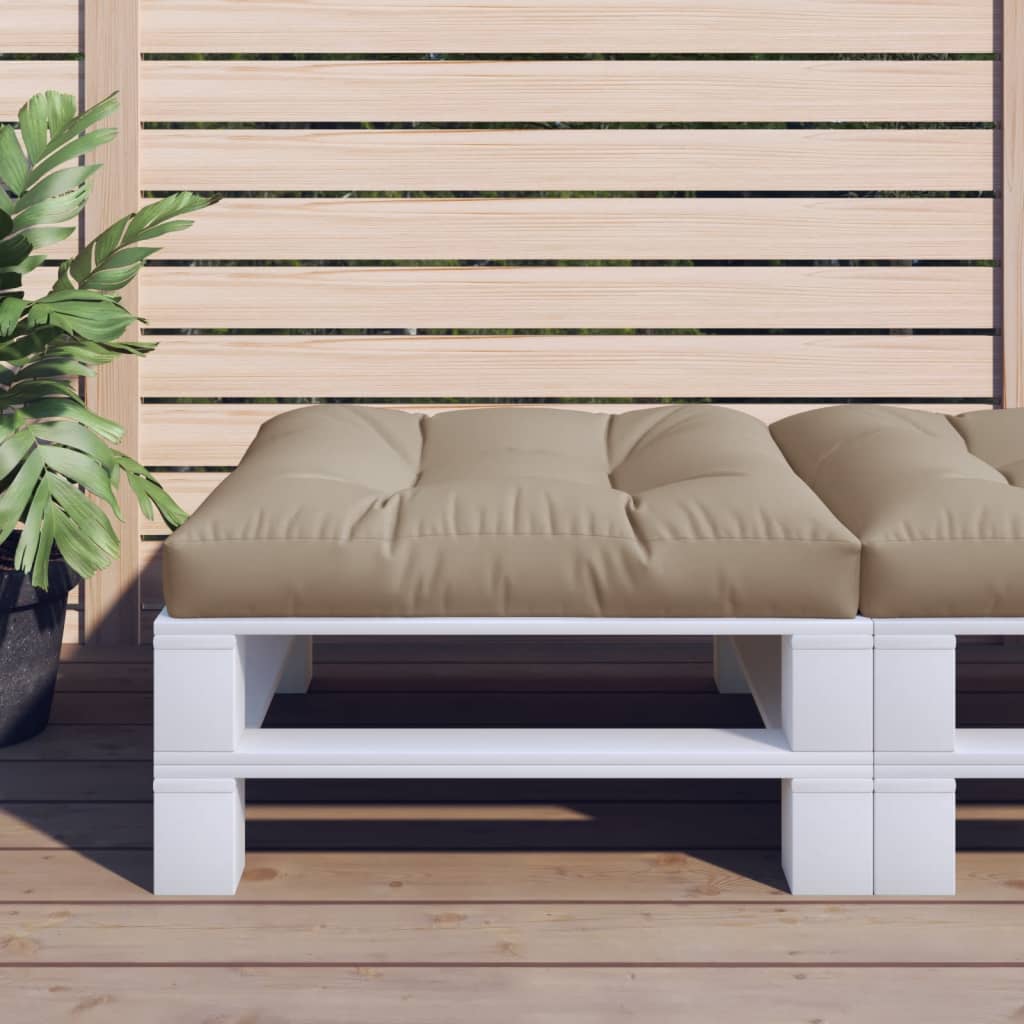 vidaXL Palletkussen 50x50x12 cm stof antracietkleurig