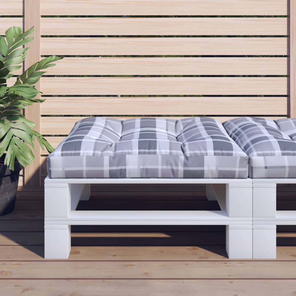 vidaXL Palletkussen 50x50x12 cm stof antracietkleurig