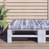 vidaXL Palletkussen 50x50x12 cm stof antracietkleurig