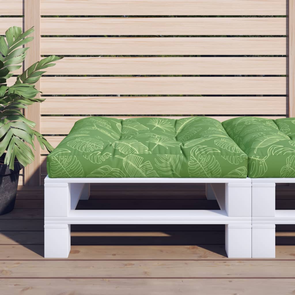 vidaXL Palletkussen 50x50x12 cm stof antracietkleurig