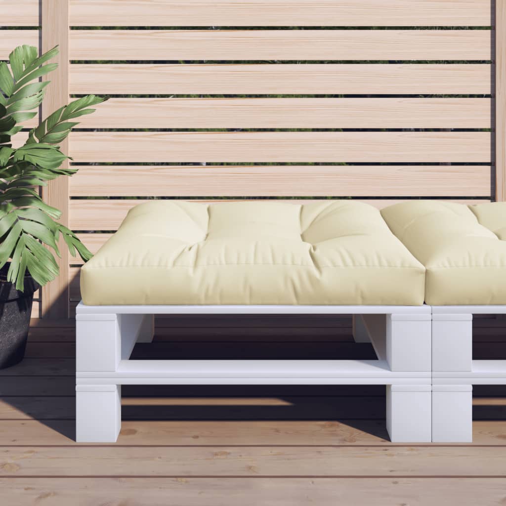 vidaXL Palletkussen 50x50x12 cm stof antracietkleurig