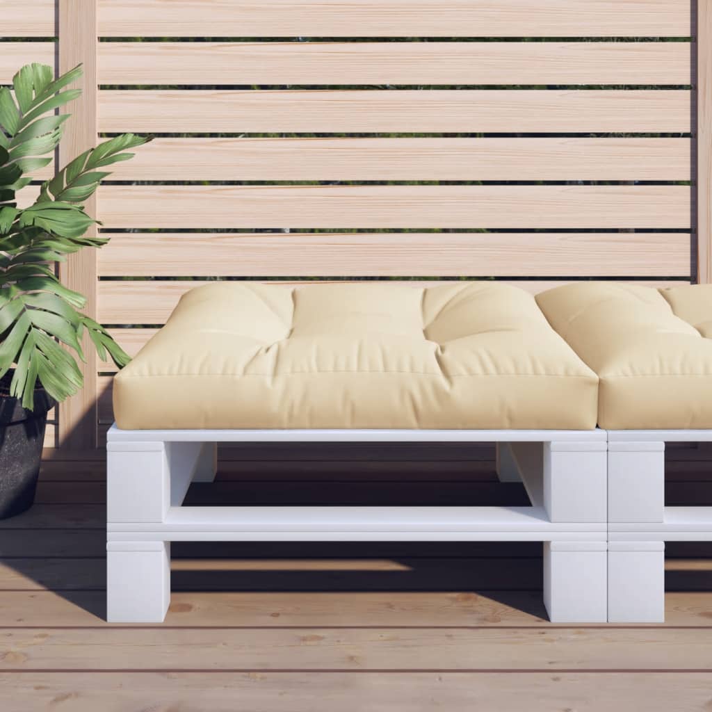vidaXL Palletkussen 50x50x12 cm stof antracietkleurig