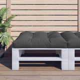 vidaXL Palletkussen 50x50x12 cm stof antracietkleurig