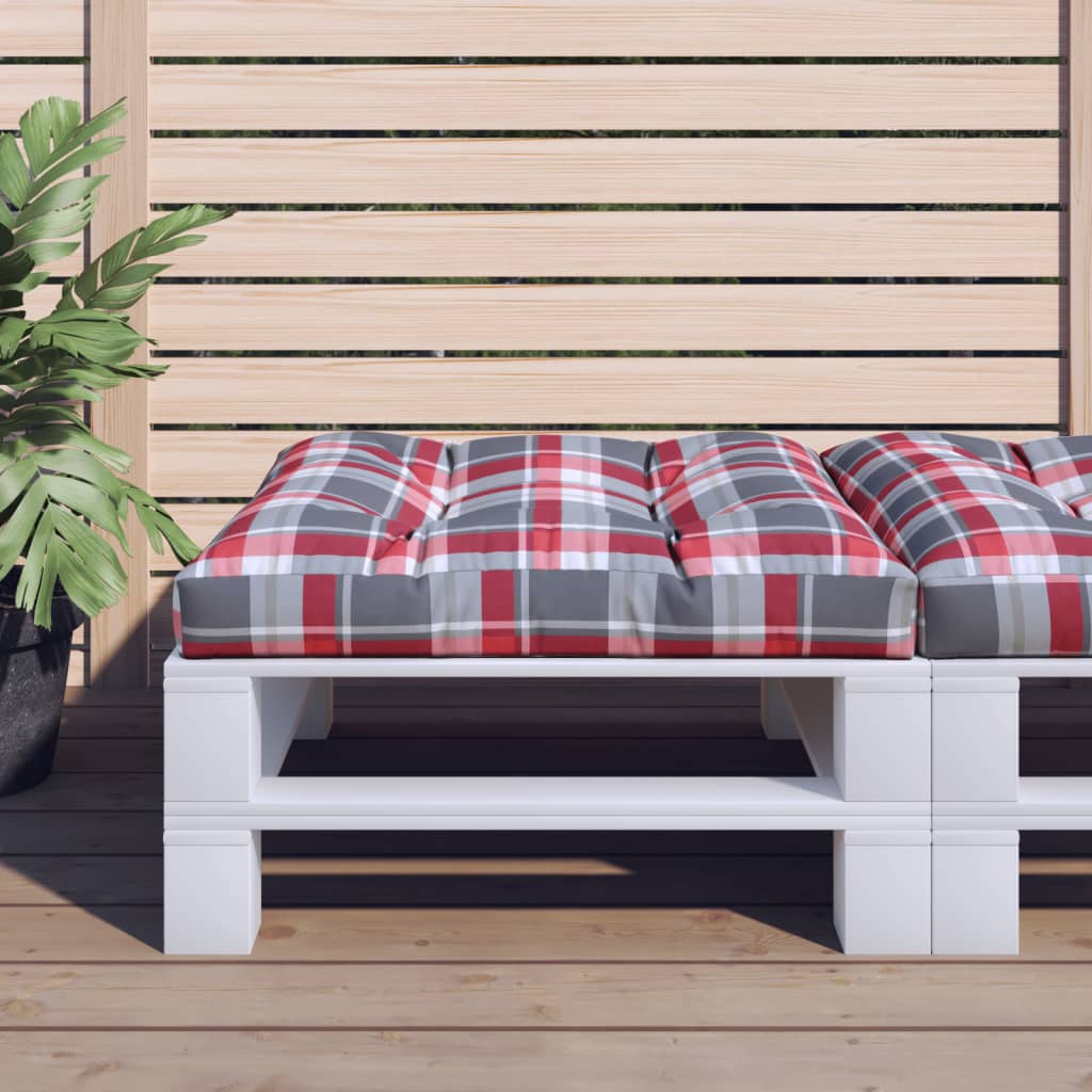 vidaXL Palletkussen 50x50x12 cm stof antracietkleurig
