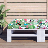 vidaXL Palletkussen 50x50x12 cm stof antracietkleurig