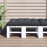 vidaXL Palletkussen 50x50x12 cm stof antracietkleurig