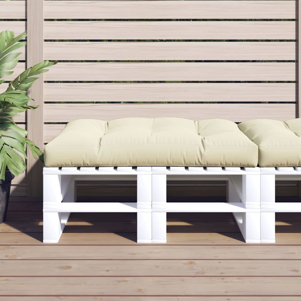 vidaXL Palletkussen 50x50x12 cm stof antracietkleurig