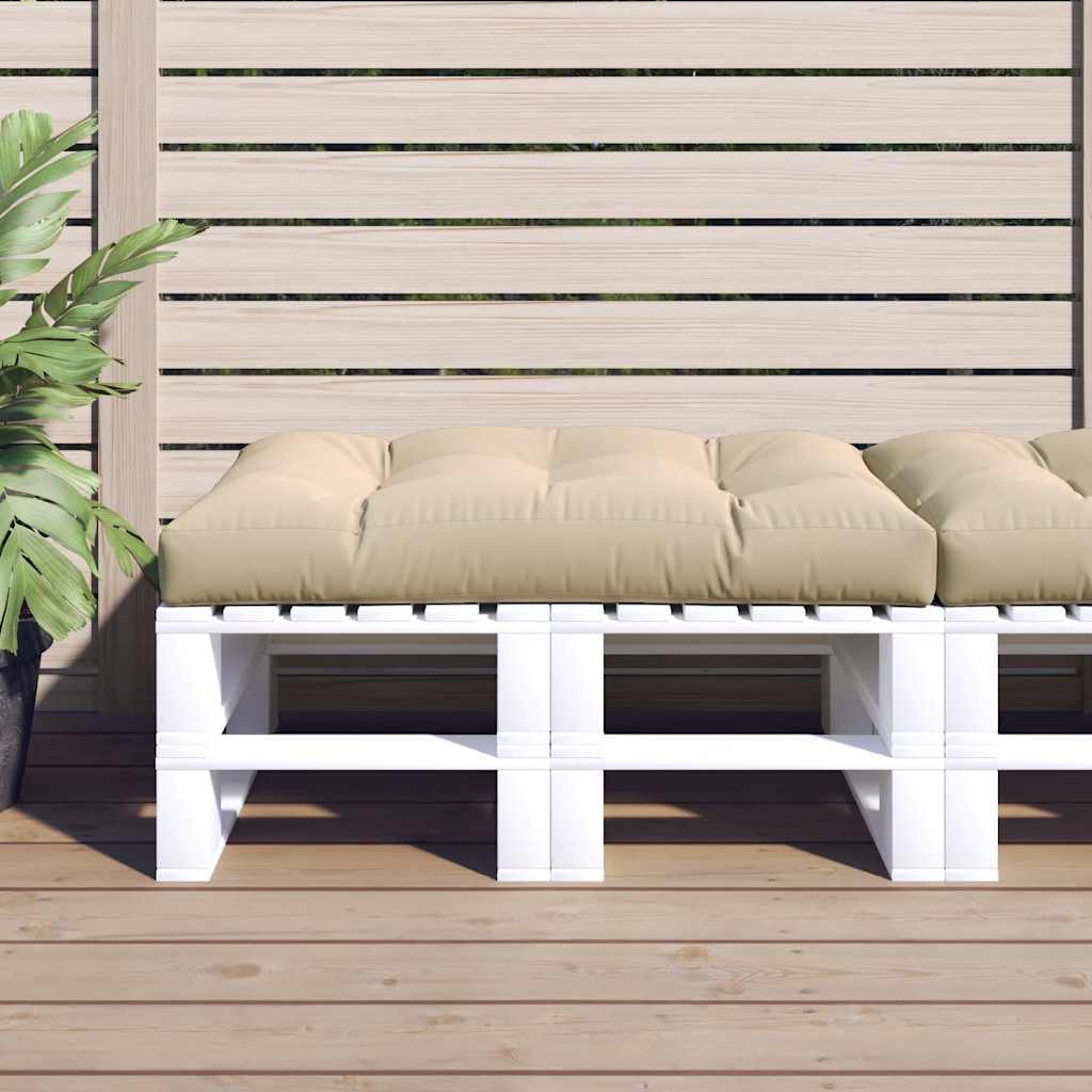 vidaXL Palletkussen 50x50x12 cm stof antracietkleurig