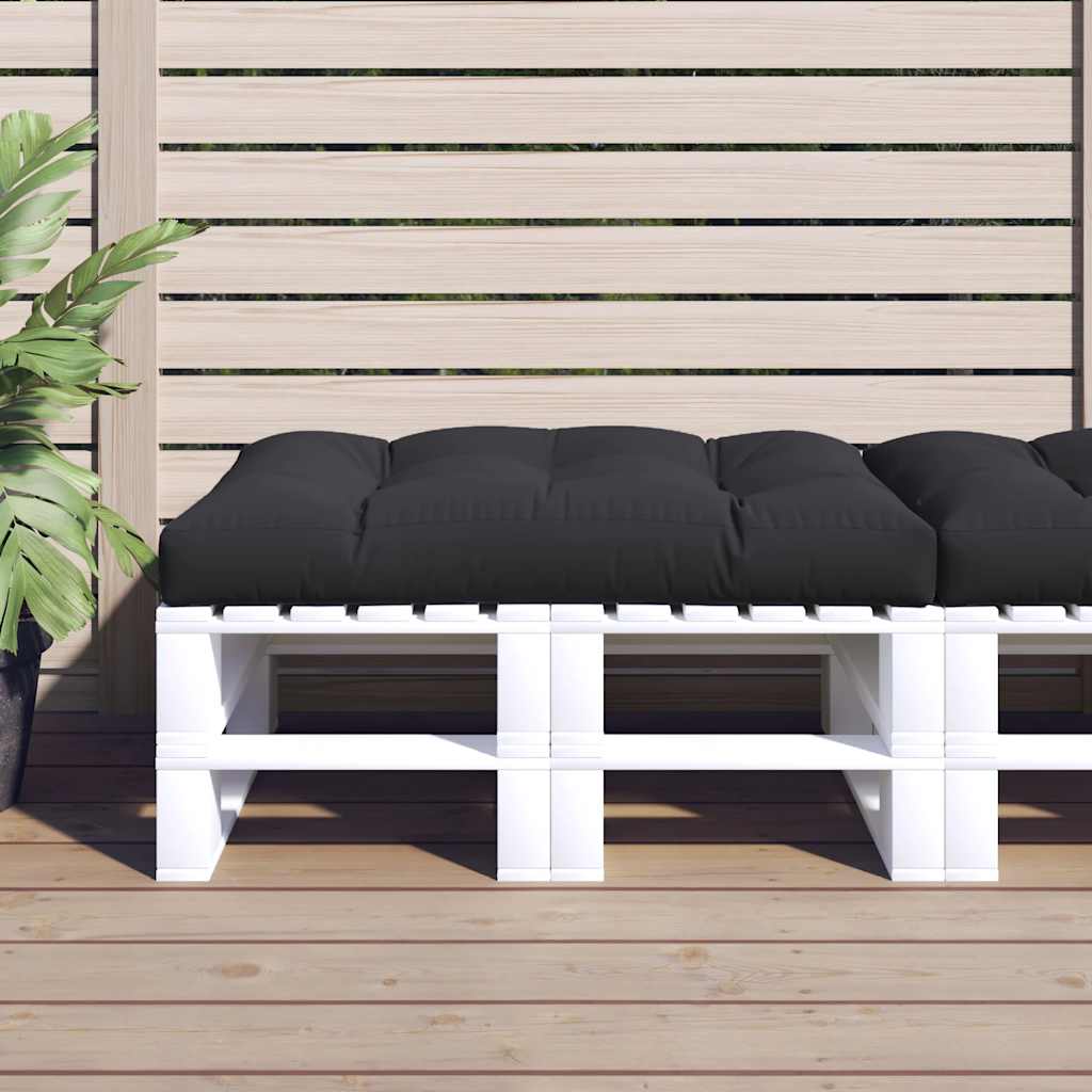vidaXL Palletkussen 50x50x12 cm stof antracietkleurig