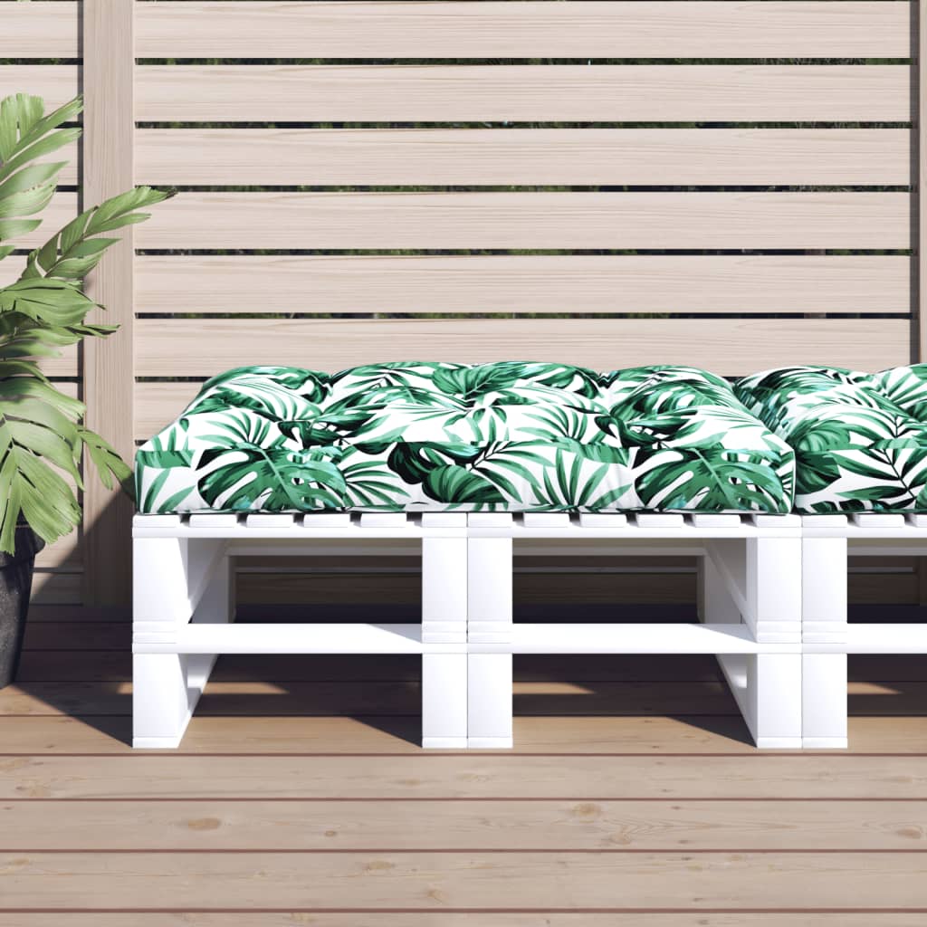 vidaXL Palletkussen 50x50x12 cm stof antracietkleurig