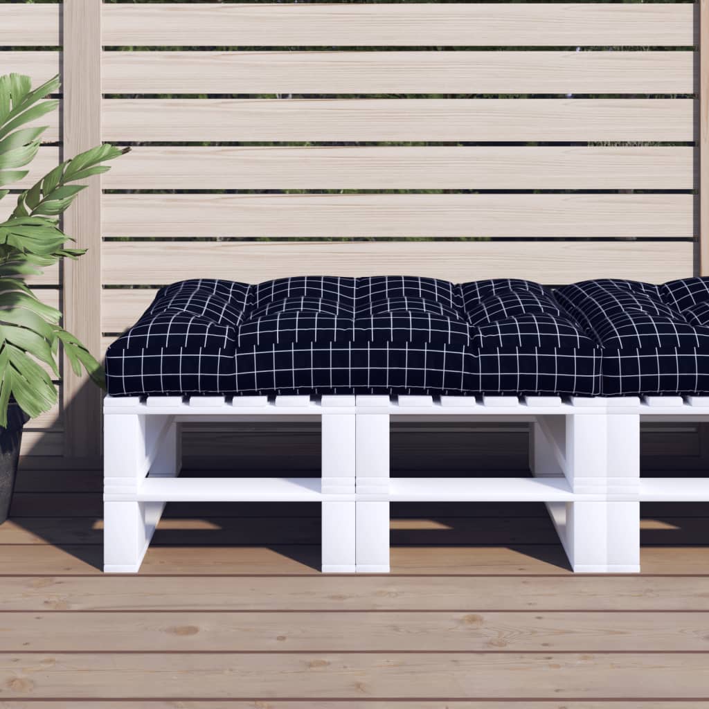 vidaXL Palletkussen 50x50x12 cm stof antracietkleurig