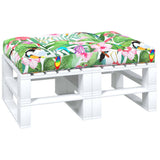 vidaXL Palletkussen 50x50x12 cm stof antracietkleurig