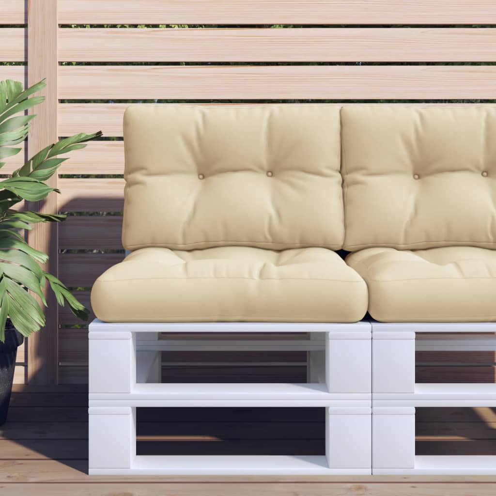 vidaXL Palletkussen 50x40x12 cm stof antracietkleurig