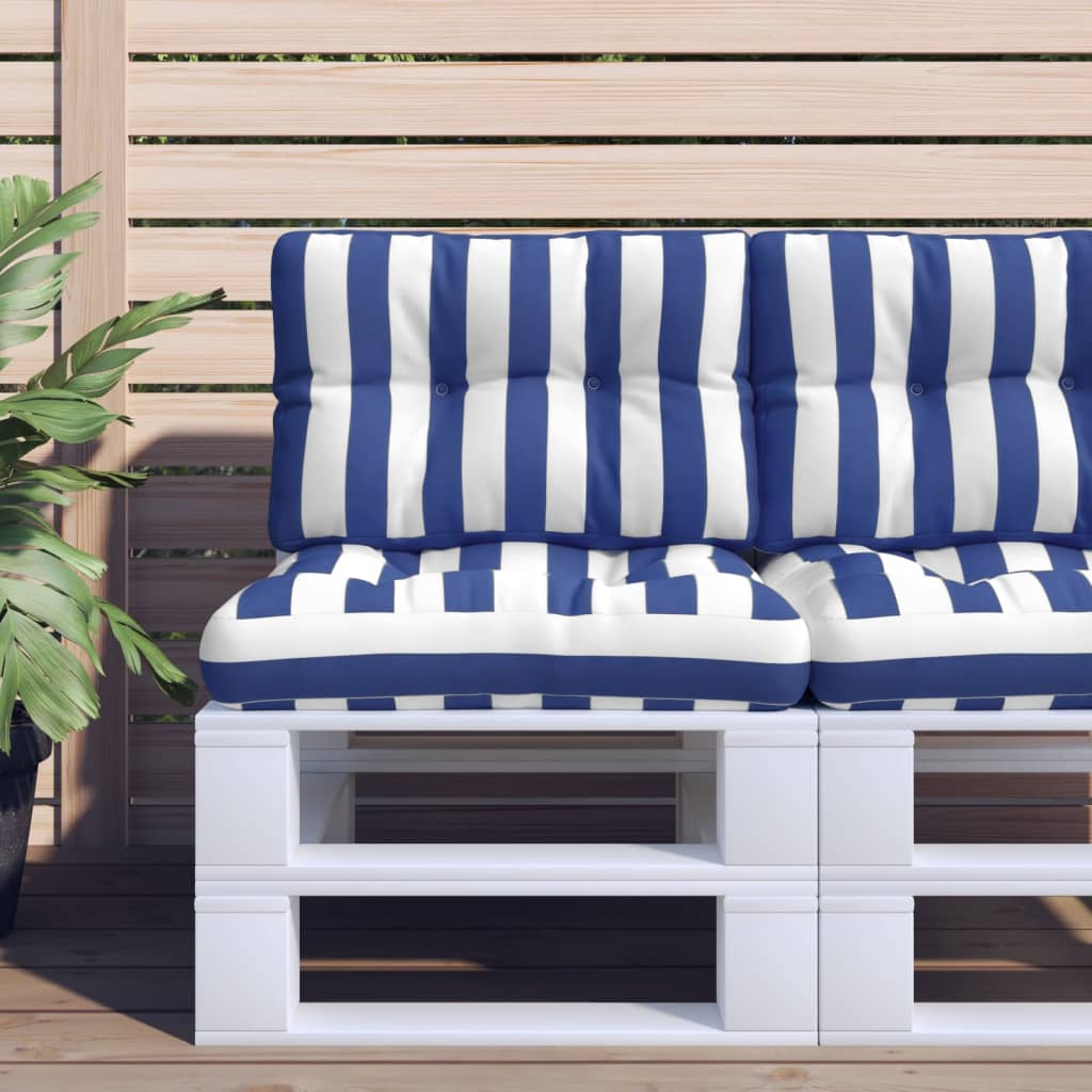 vidaXL Palletkussen 50x40x12 cm stof antracietkleurig