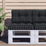 vidaXL Palletkussen 50x40x12 cm stof antracietkleurig