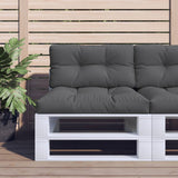 vidaXL Palletkussen 50x40x12 cm stof antracietkleurig