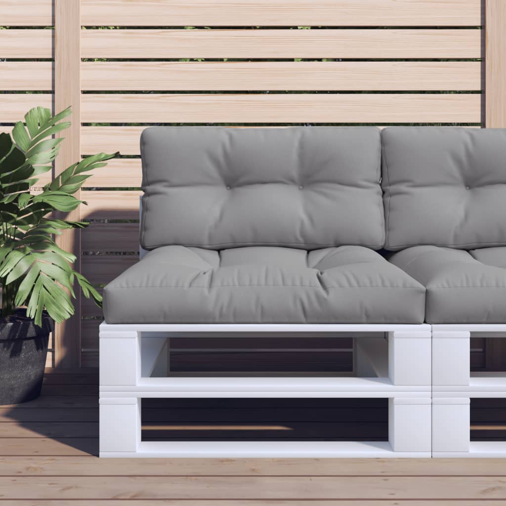 vidaXL Palletkussen 50x40x12 cm stof antracietkleurig