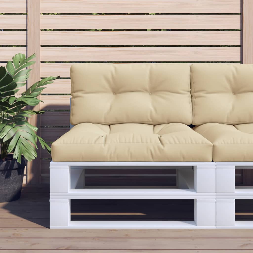 vidaXL Palletkussen 50x40x12 cm stof antracietkleurig