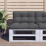 vidaXL Palletkussen 50x40x12 cm stof antracietkleurig