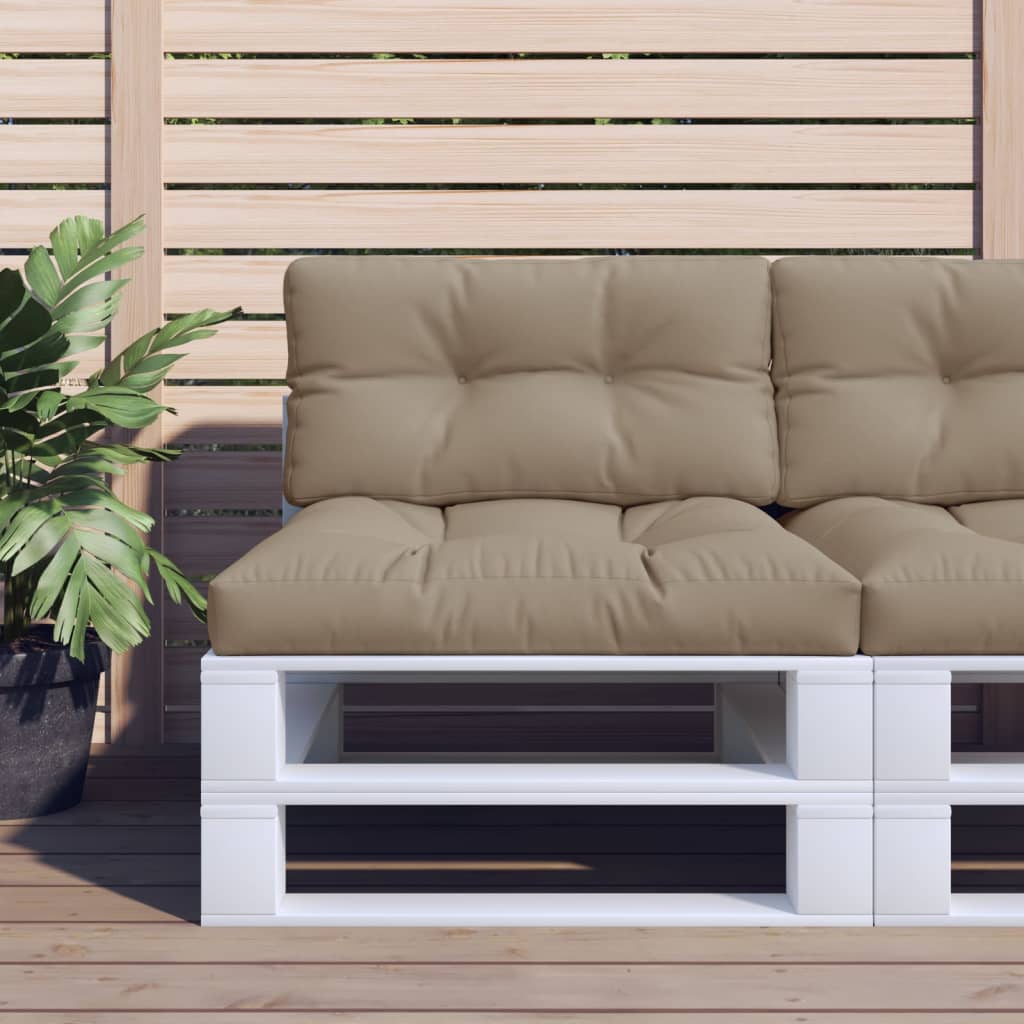 vidaXL Palletkussen 50x40x12 cm stof antracietkleurig