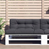 vidaXL Palletkussen 50x40x12 cm stof antracietkleurig