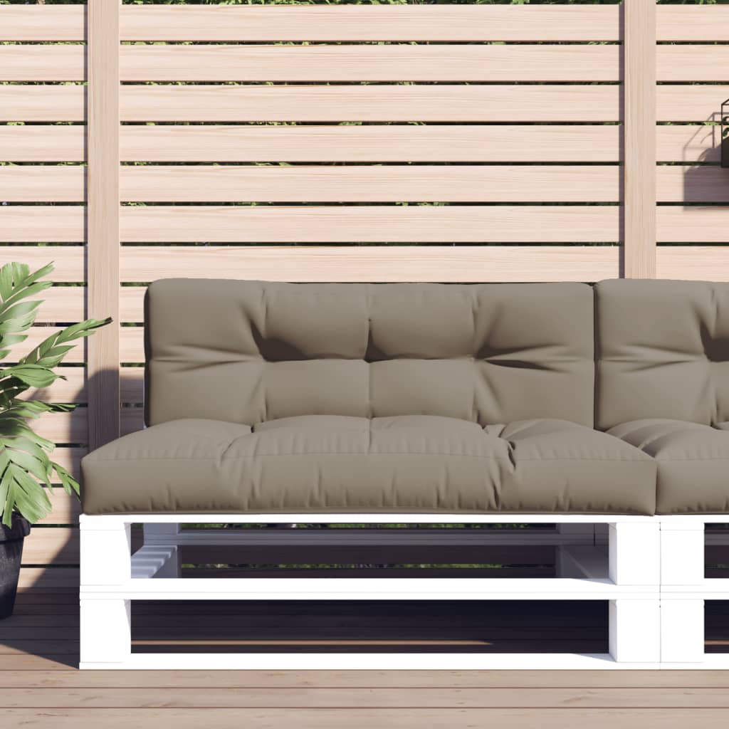 vidaXL Palletkussen 50x40x12 cm stof antracietkleurig
