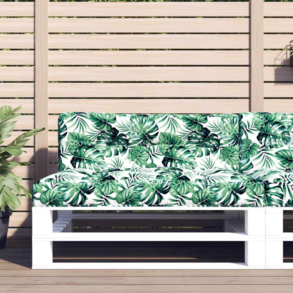 vidaXL Palletkussen 50x40x12 cm stof antracietkleurig