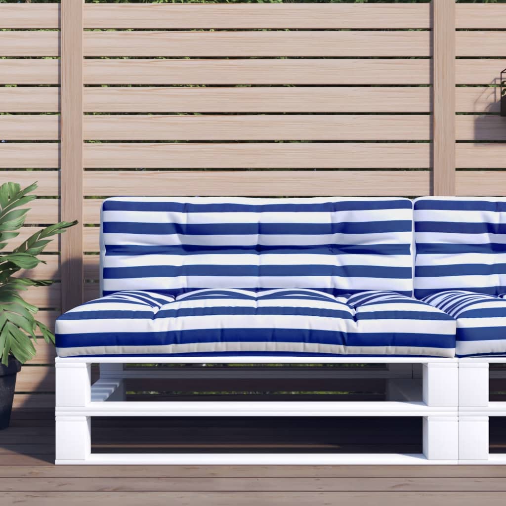 vidaXL Palletkussen 50x40x12 cm stof antracietkleurig