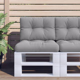 vidaXL Palletkussens 2 st stof antracietkleurig