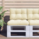 vidaXL Palletkussens 2 st stof antracietkleurig