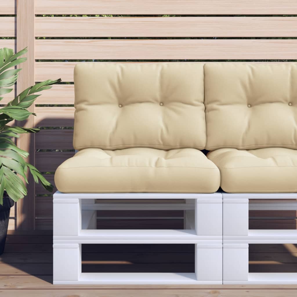 vidaXL Palletkussens 2 st stof antracietkleurig